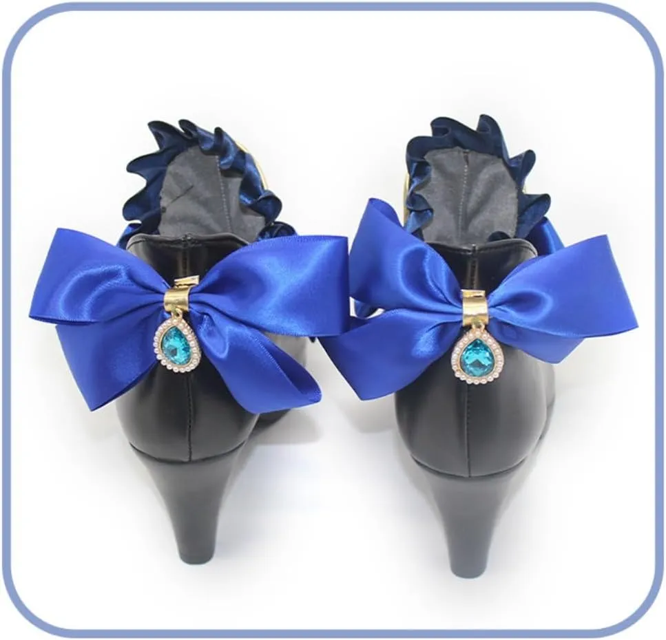 Game Genshin Impact Furina Cosplay Shoes Halloween Carnival Party Outfit Women Anime Cosplay Shoes Role Play