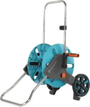 Gardena 18511 CleverRoll M Frost-Proof Hose Cart, for Convenient Hose Storage and Watering, Made in Germany
