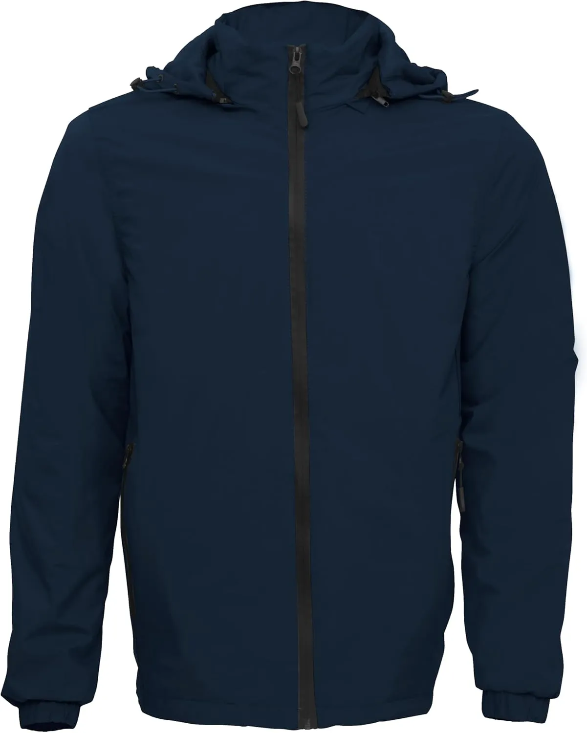 Gary Com Men Hooded Softshell Jacket Waterproof Lightweight Jacket Insulated Fleece Lined Zip Rain Shell Jacket