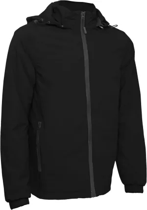 Gary Com Men Hooded Softshell Jacket Waterproof Lightweight Jacket Insulated Fleece Lined Zip Rain Shell Jacket