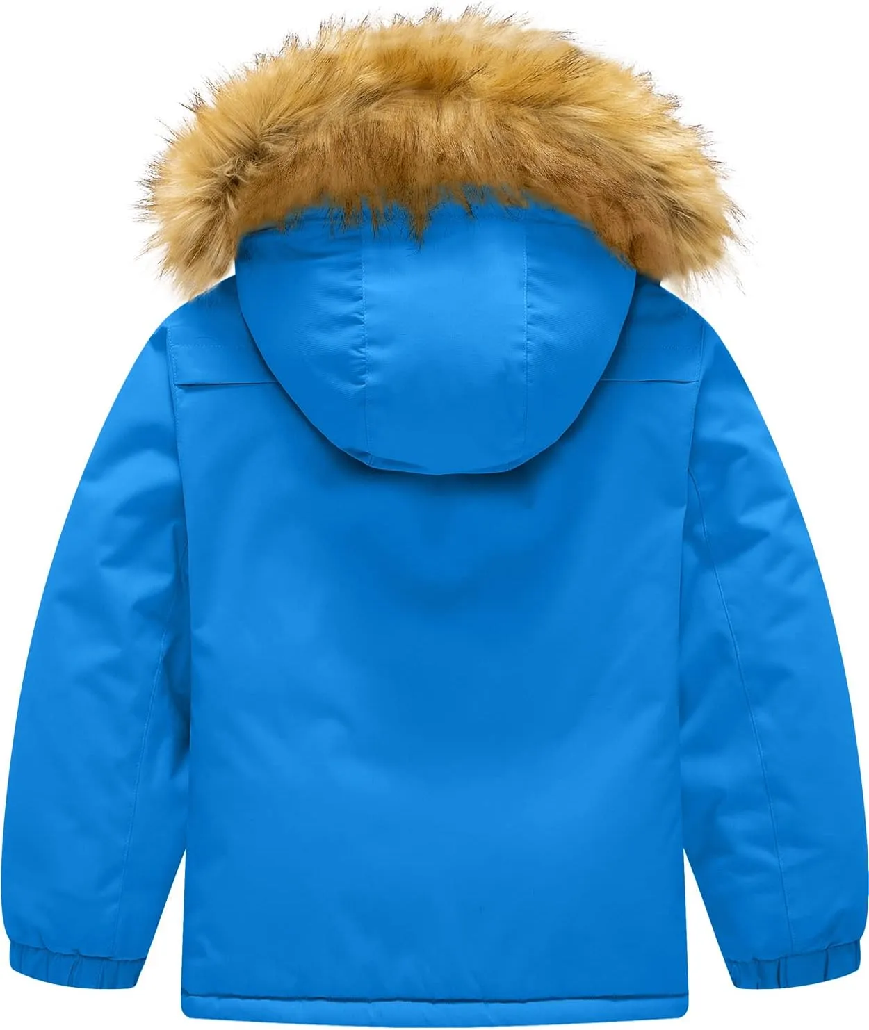 GEMYSE Boy's Winter Waterproof Ski Snow Jacket Hooded Fleece Windproof Jacket