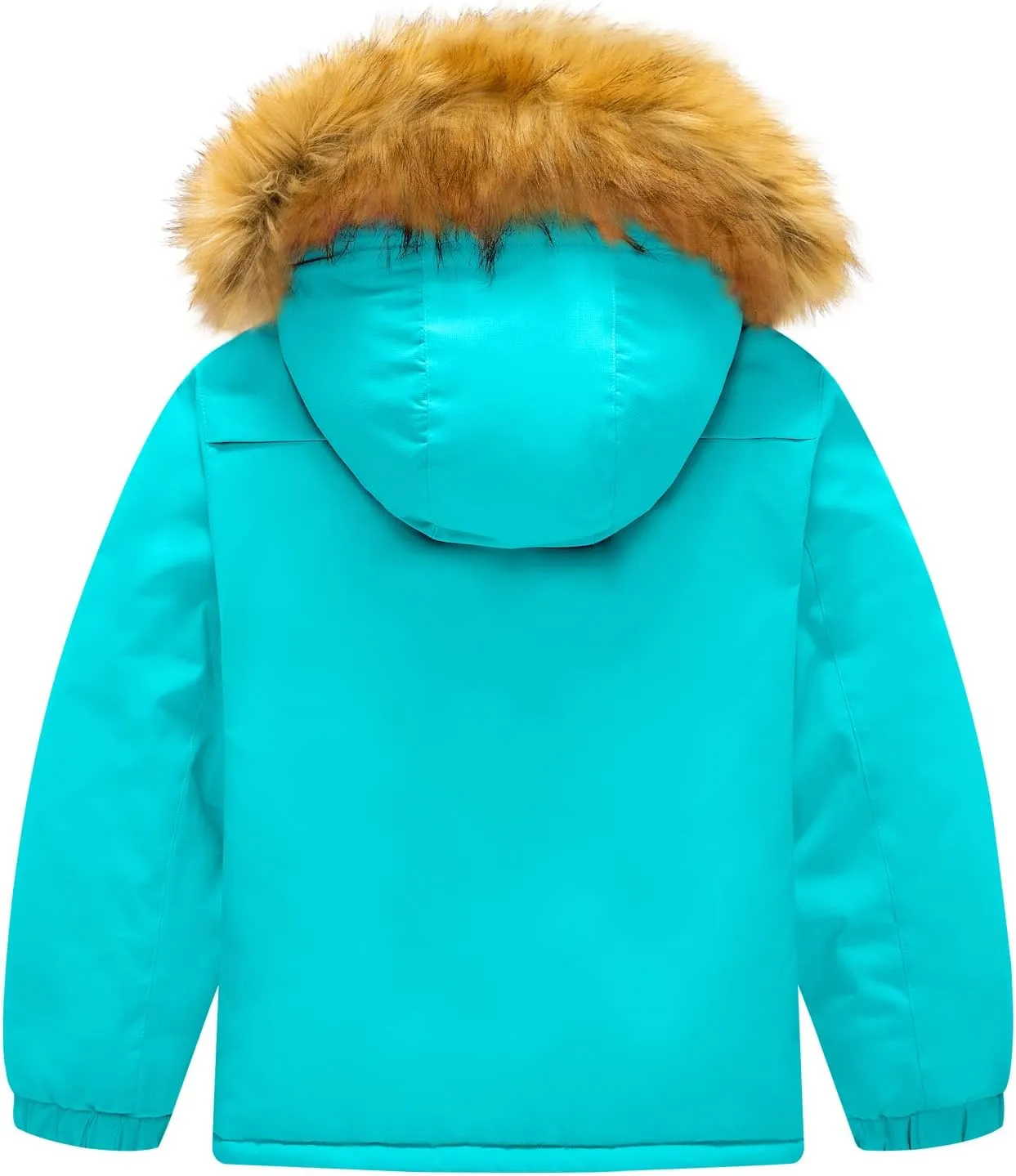 GEMYSE Girl's Winter Waterproof Ski Snow Jacket Fleece Windproof Jacket with Hood