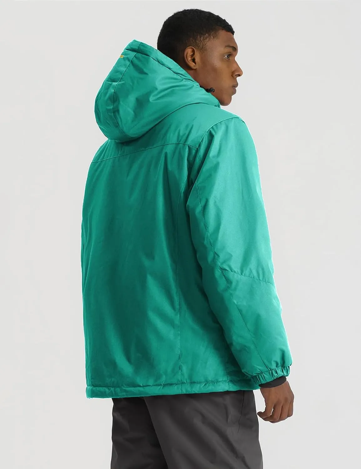 GEMYSE Men's Mountain Waterproof Ski Snow Jacket Winter Windproof Rain Jacket