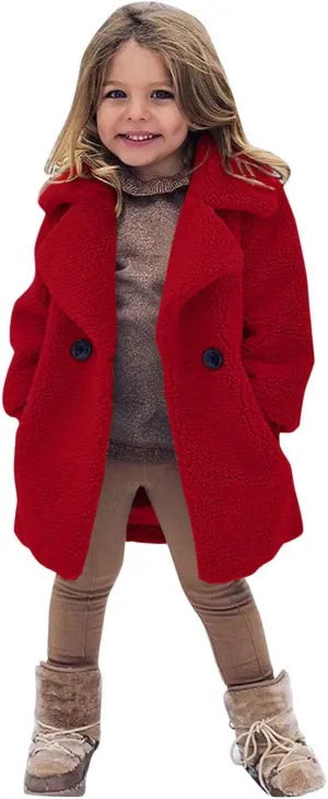 Girls Jacket Winter Windproof Kids Thicken Warm Baby Toddler Outerwear Coat Girls Coat&jacket Light
