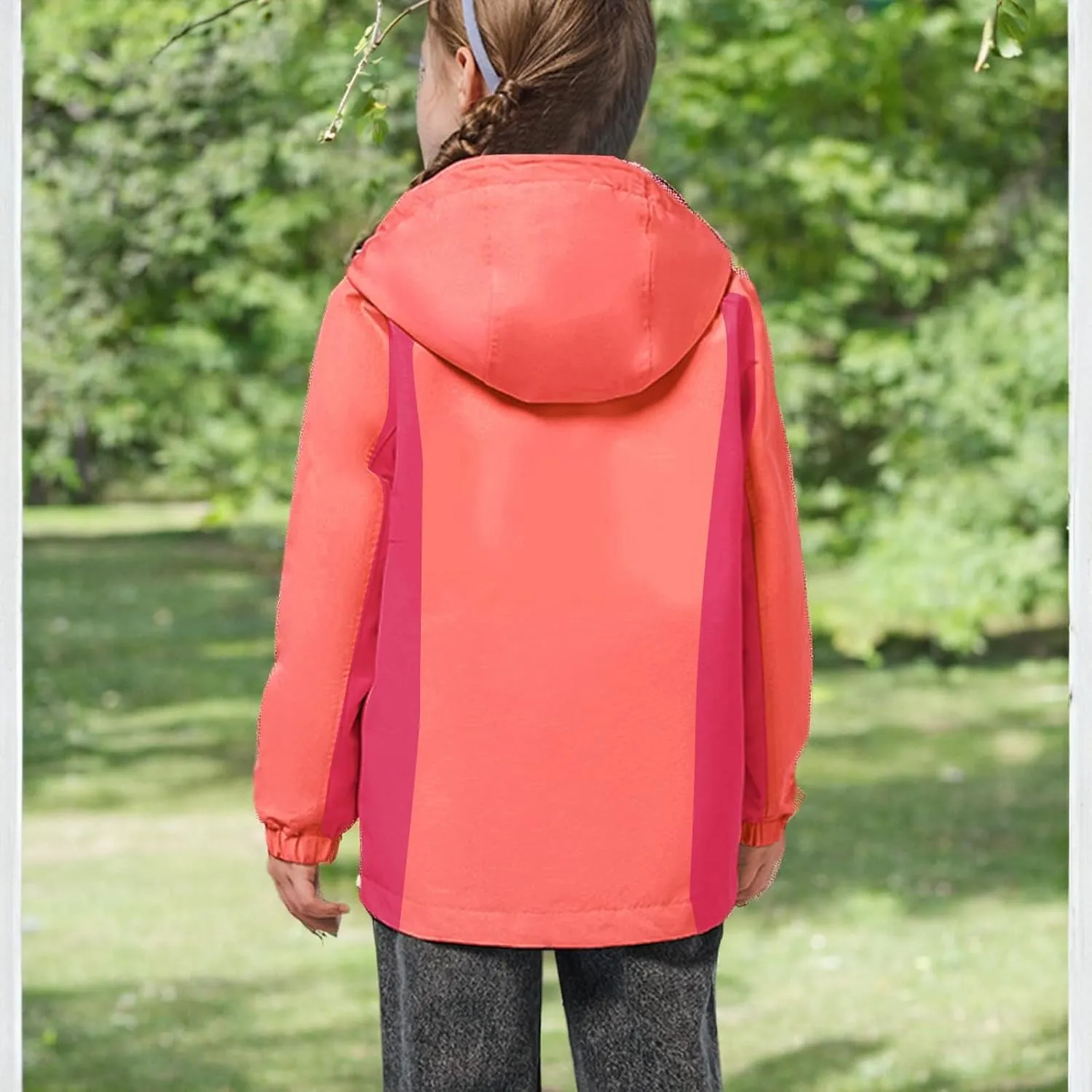 Girl's Waterproof Ski Jacket,Warm Winter Snow Coat,Hooded Fleece Outwear,Windproof RainCoat