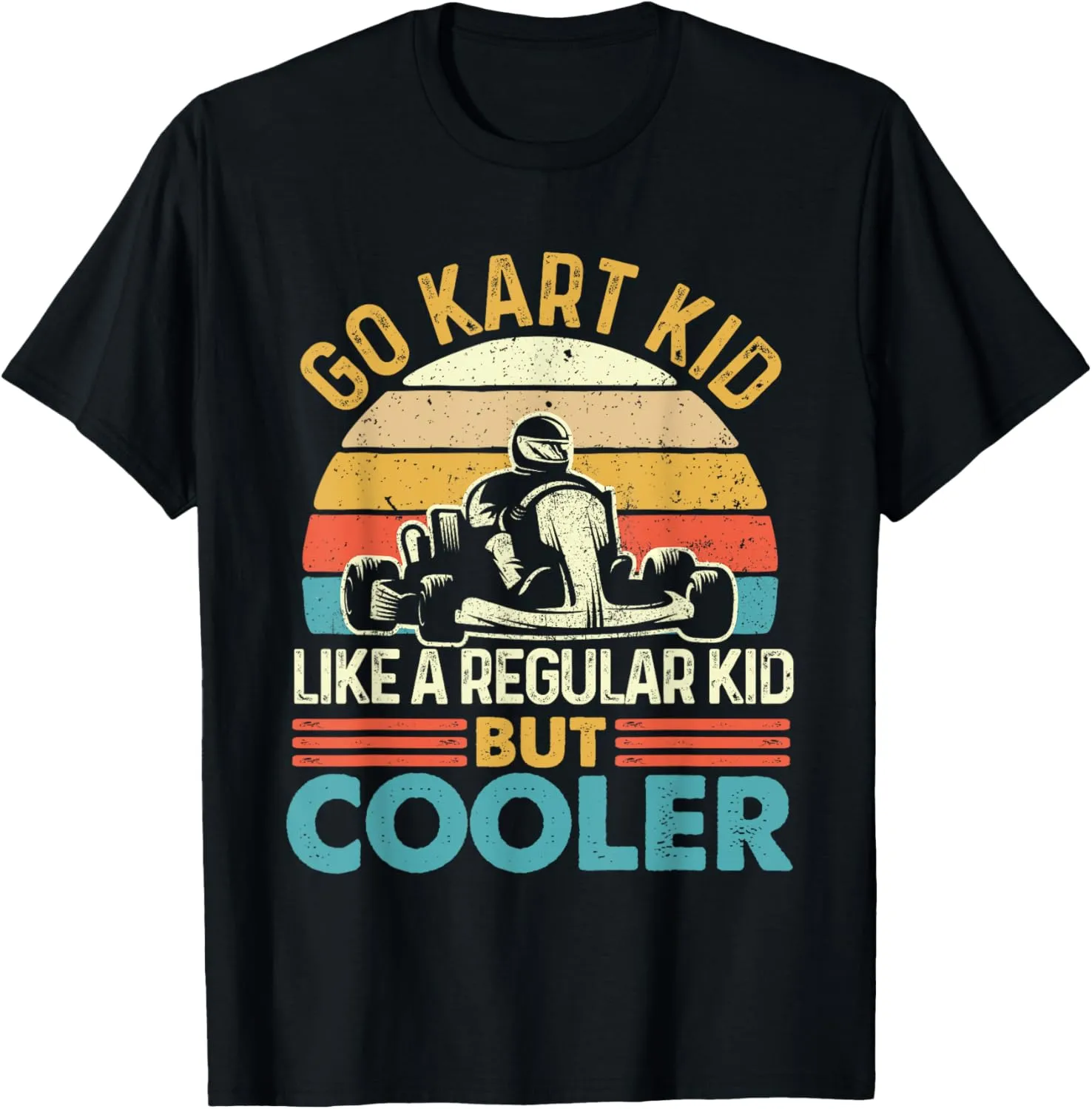 Go Kart Kid Retro Go Cart Racing T-Shirt