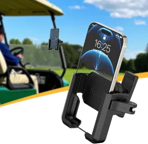 Golf Cart Phone Holder – 360° Adjustable Magnetic Phone Caddy Compatible with Golf Cart Accessories & Gym/Kitchen/Golf Club – Universal Fit.1