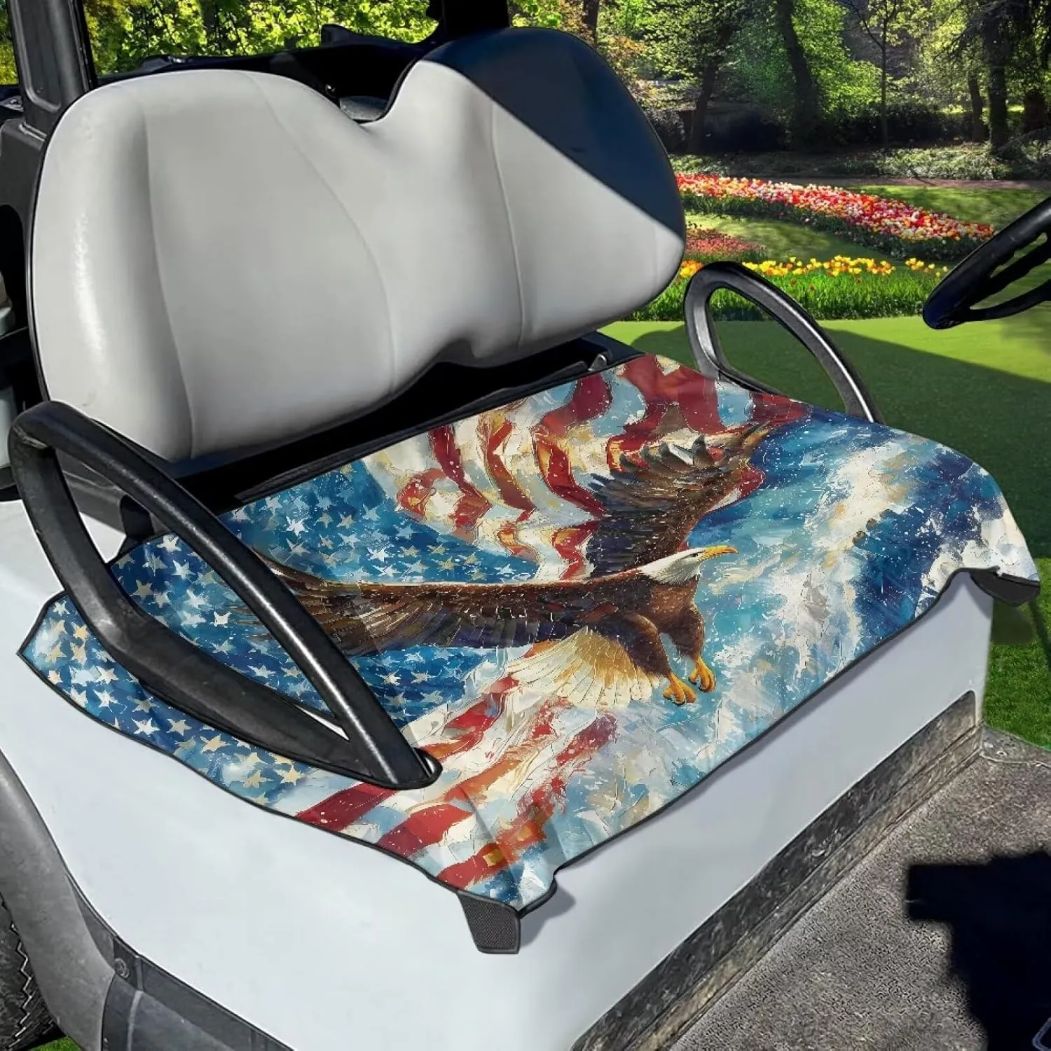 Golf Cart Seat Cover Towel Seat Covers for Golf,Universal Fit Golf Front Seat Kit, More 2-Seat Golf Carts, Machine Washable