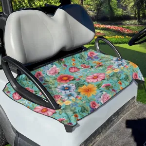 Golf Cart Seat Covers, Comfortable Summer Golf Cart Seat Towel Blanket for 2 Seats Club Car, Golf Cart Accessories