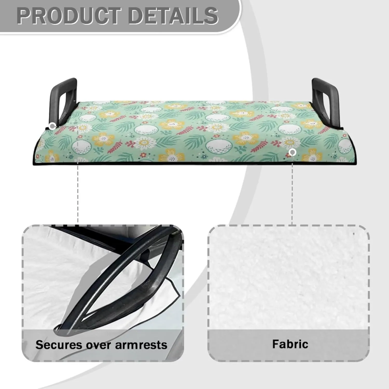 Golf Cart Seat Covers Machine Washable Golf Cart Seat Blanket Reusable Golf Cart Decorations wikth Holes
