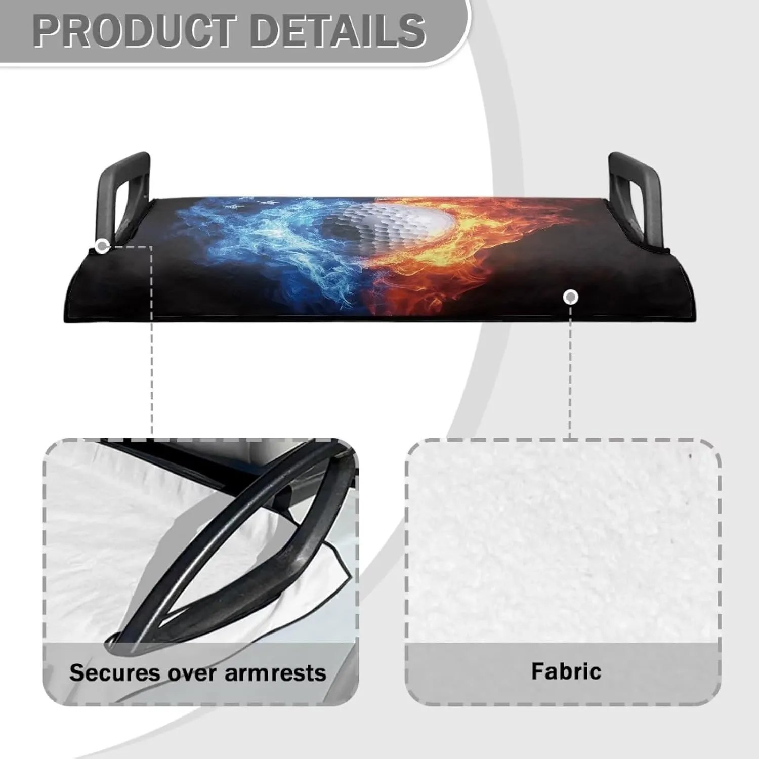 Golf Cart Seat Covers Summer Anti-Hot Golf Cart Club Car Seat Blanket/Towel Male & Female Fashion Seat Protector, Golf Cart Accessories