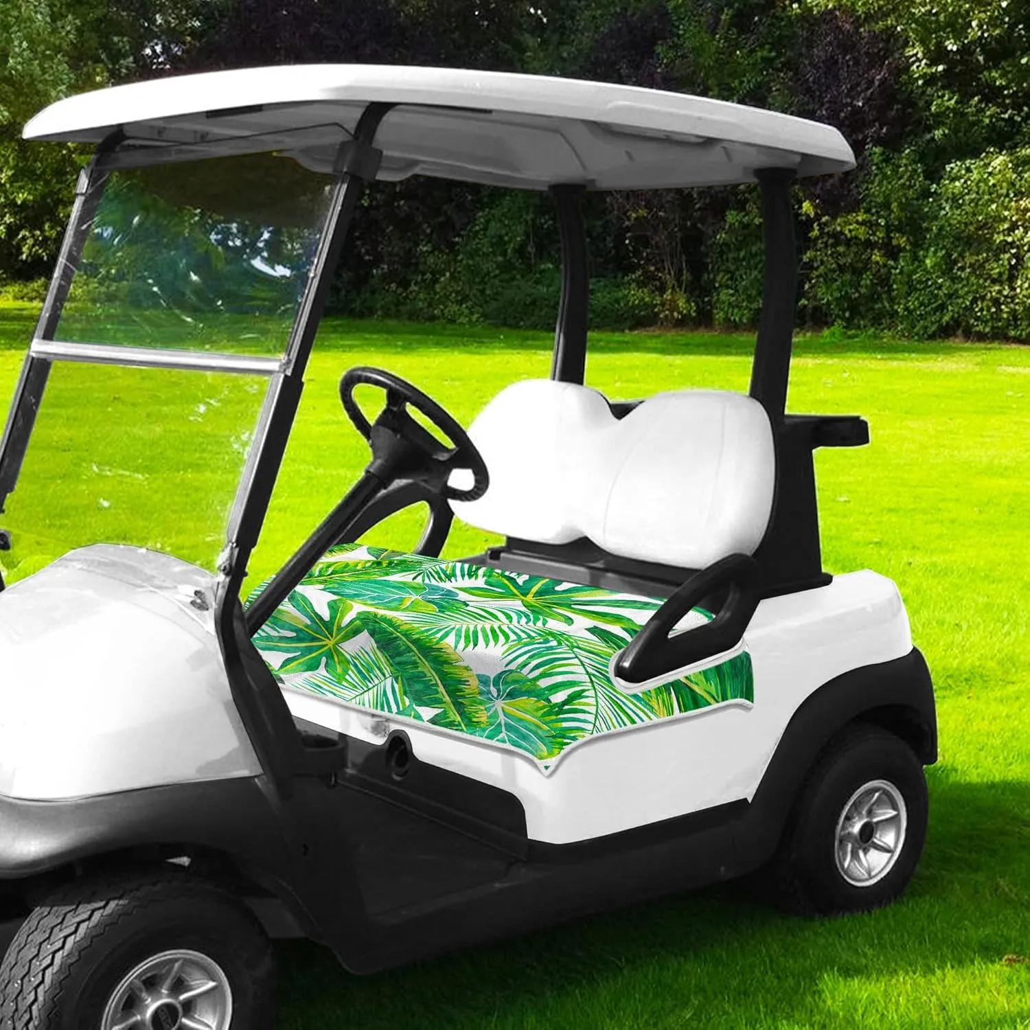 Golf Cart Seat Covers, Unique Golf Cart Seat Towel Blanket for All EZGO, Yamaha, Club Cars, Icon and More Cart Front Seat, 100% Microfiber Keeps Seat Cool and Comfortable, 51'' x 31''