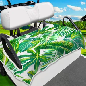 Golf Cart Seat Covers, Unique Golf Cart Seat Towel Blanket for All EZGO, Yamaha, Club Cars, Icon and More Cart Front Seat, 100% Microfiber Keeps Seat Cool and Comfortable, 51'' x 31''