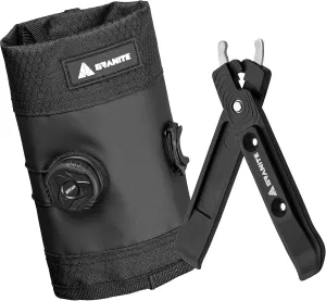 Granite Talon Bike Tire Levers (Black) with Quiver Tool Roll Bag for Gravel, Road and Mountain Bike
