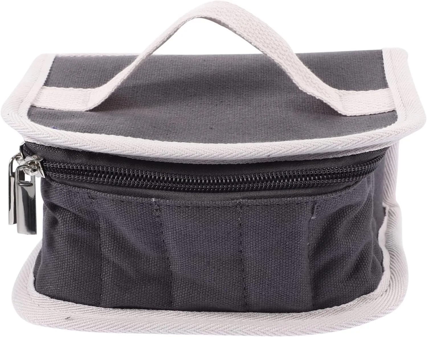 Grey Essential Oil Pouch Essential Oil Storage Bag 16 Compartment Carrying Case Roll on Bottles Storage Bag Essential Oil Bottle Holder Portable Transport Oil Bag