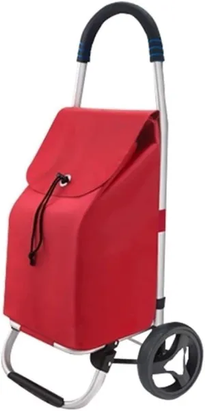 Grocery Household Light Stairs Multifunctional Foldable Portable Shopping Bag Trolley Climbing Grocery Trolley (A Ordinary Wheel)