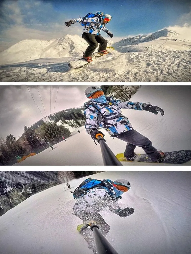 GS SNOWING Men's Winter Windproof Waterproof Snowsuit Snowboard Jacket and Ski Pants for Snow Sport
