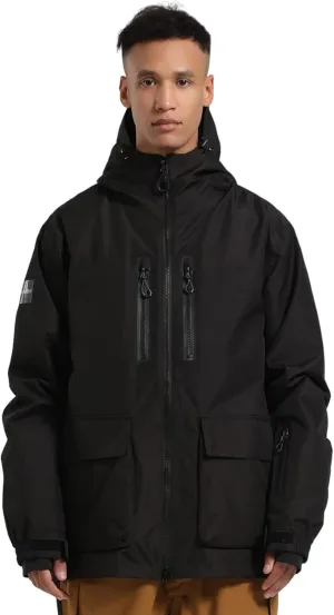 GSOU SNOW Men's Ski Jacket Snowboard Snow Coat Waterproof Windproof Insulated Winter Mountain Outdoor Sports Hooded Warm