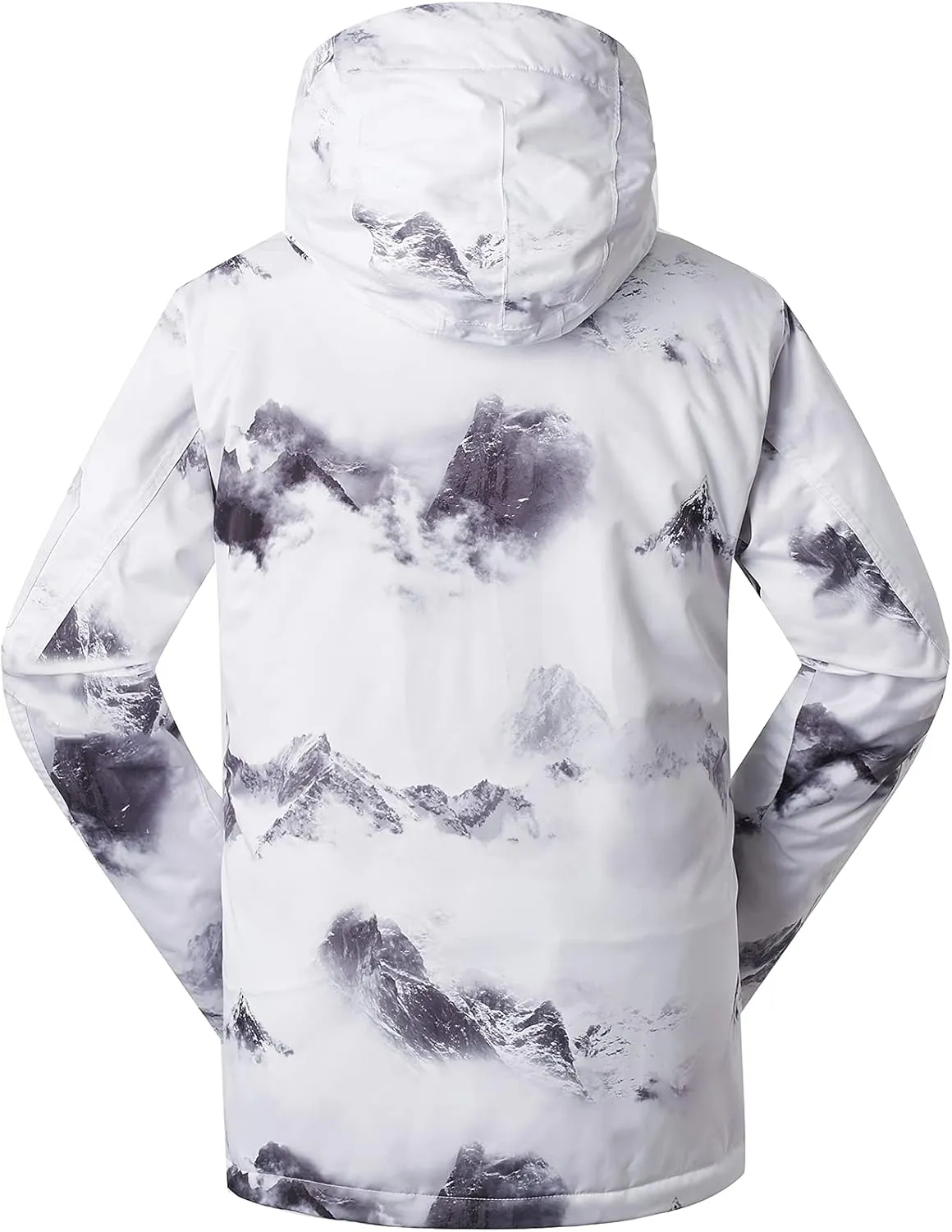GSOU SNOW Men's Ski Jacket Snowboard Snow Coat Waterproof Windproof Insulated Winter Mountain Outdoor Sports Hooded Warm