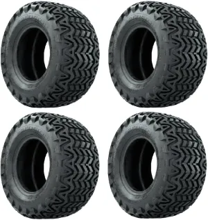 GTW Predator 20 inch Golf Cart All Terrain Tire | 20x10-10 | A/T Tire | 4-Ply | Universal Fitment with 10 inch Wheels | Set of 4