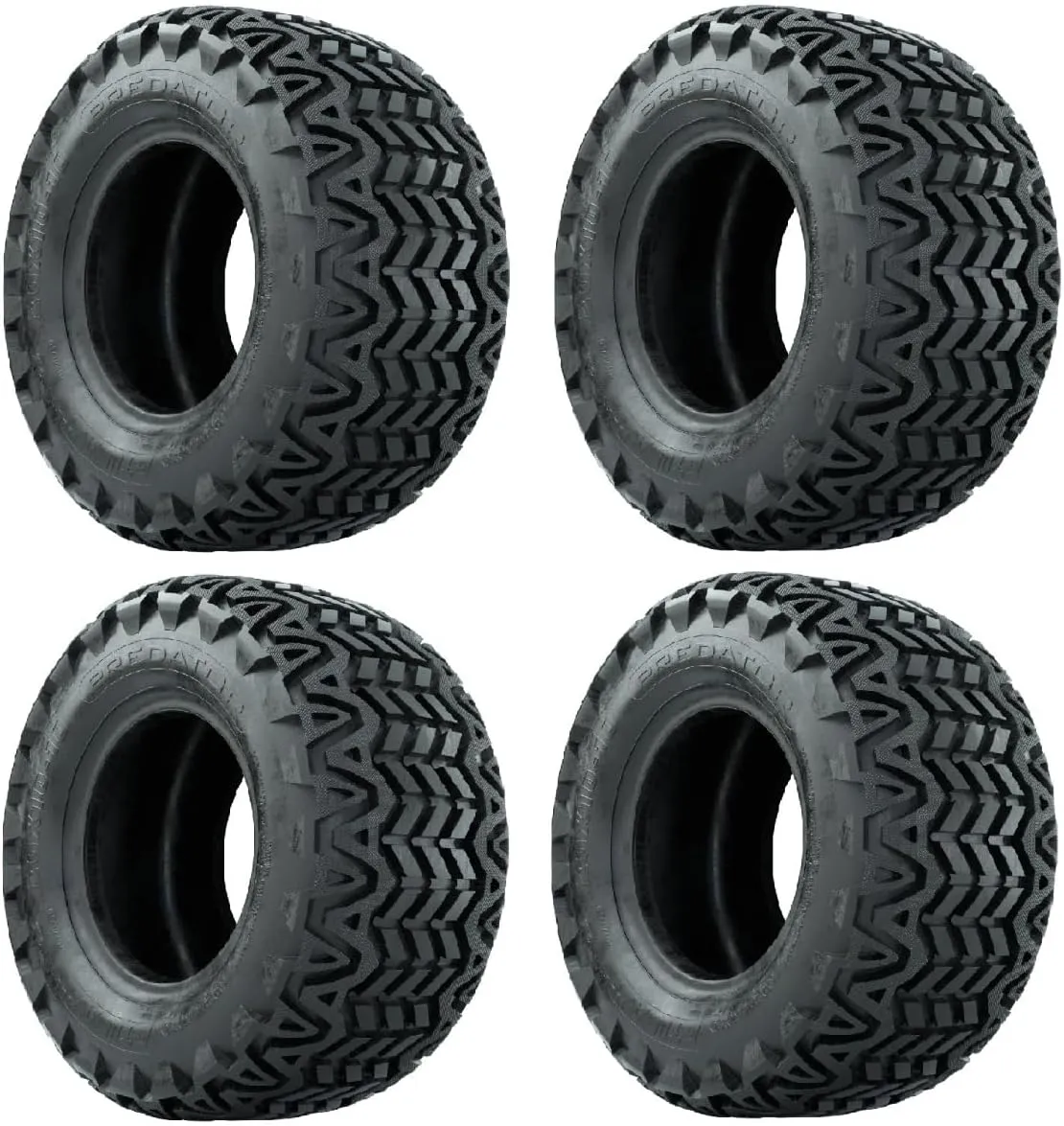 GTW Predator 20 inch Golf Cart All Terrain Tire | 20x10-10 | A/T Tire | 4-Ply | Universal Fitment with 10 inch Wheels | Set of 4