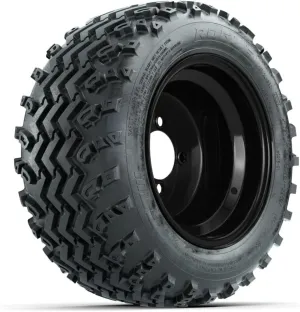 GTW Steel Black Golf Cart Wheels with All-Terrain Tires, 10 inch, 18x9.50-10, Set of 4
