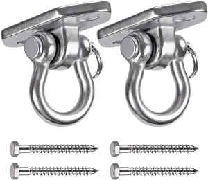 Hammock Chair Hanging Kit Swing Ceiling Mount, Heavy Duty Swing Hanger Hook, Indoor Outdoor Playground Hanging Chair, Tree, Gym, Rope, Swing Set Bracket, Punching Bag Hardware, 1000 LB