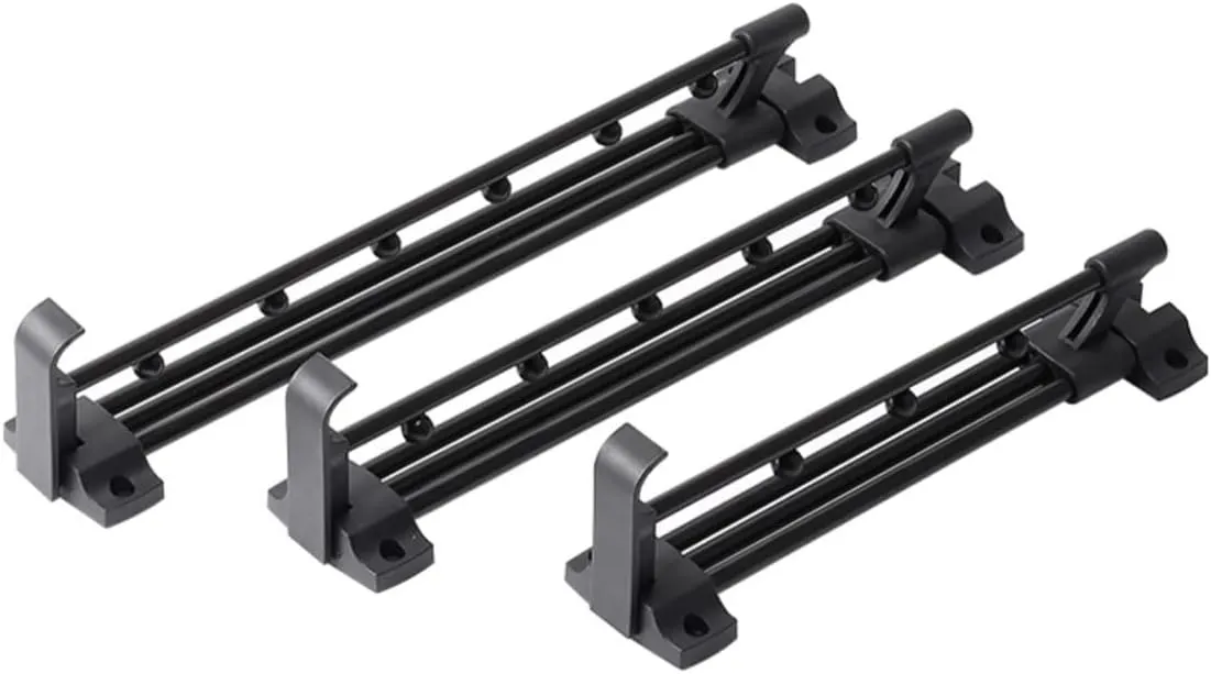 Hanger Rail Pull-Out Closet Rod Telescopic Wardrobe Pull Out Clothes Hanger Rail with Mounting Screws Top-Mounted Black 14" Heavy Duty Retractable Quantity-1pcs