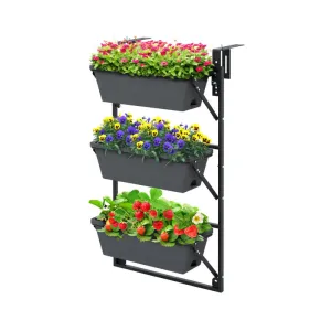 Hanging Vertical Planter Wall-Mounted Adjustable with Detachable Hooks