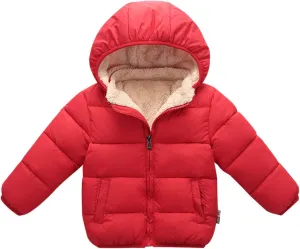 Happy Cherry Toddler Down Jacket Removable Hooded Windproof Snow Winter Coat Outwear