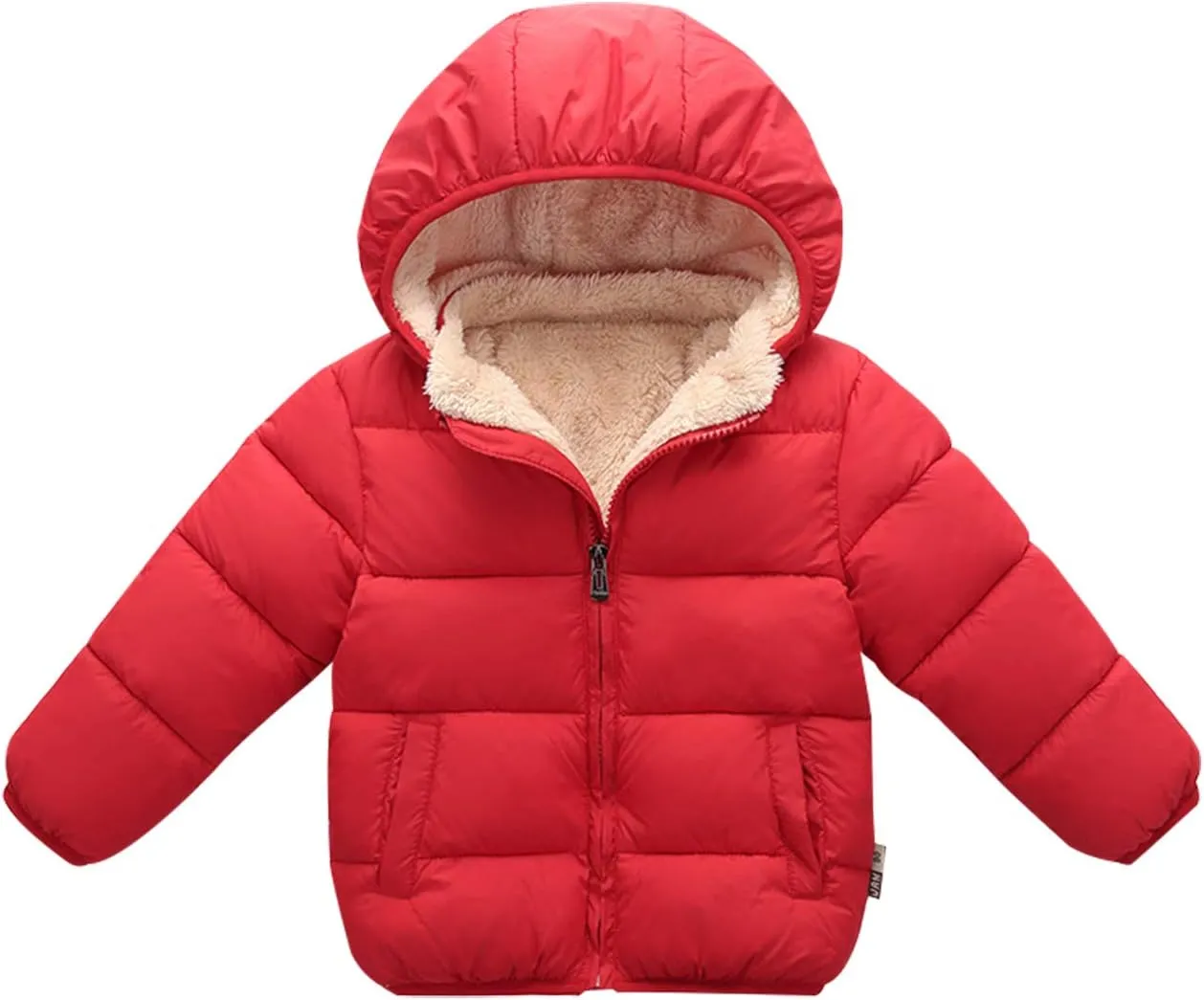 Happy Cherry Toddler Down Jacket Removable Hooded Windproof Snow Winter Coat Outwear