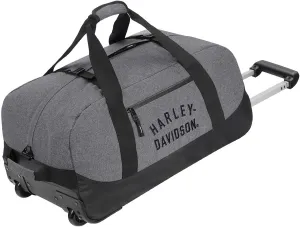 Harley-Davidson 21" Carry-On Rugged Twill Rolling Duffel Bag -Heather Gray (21")