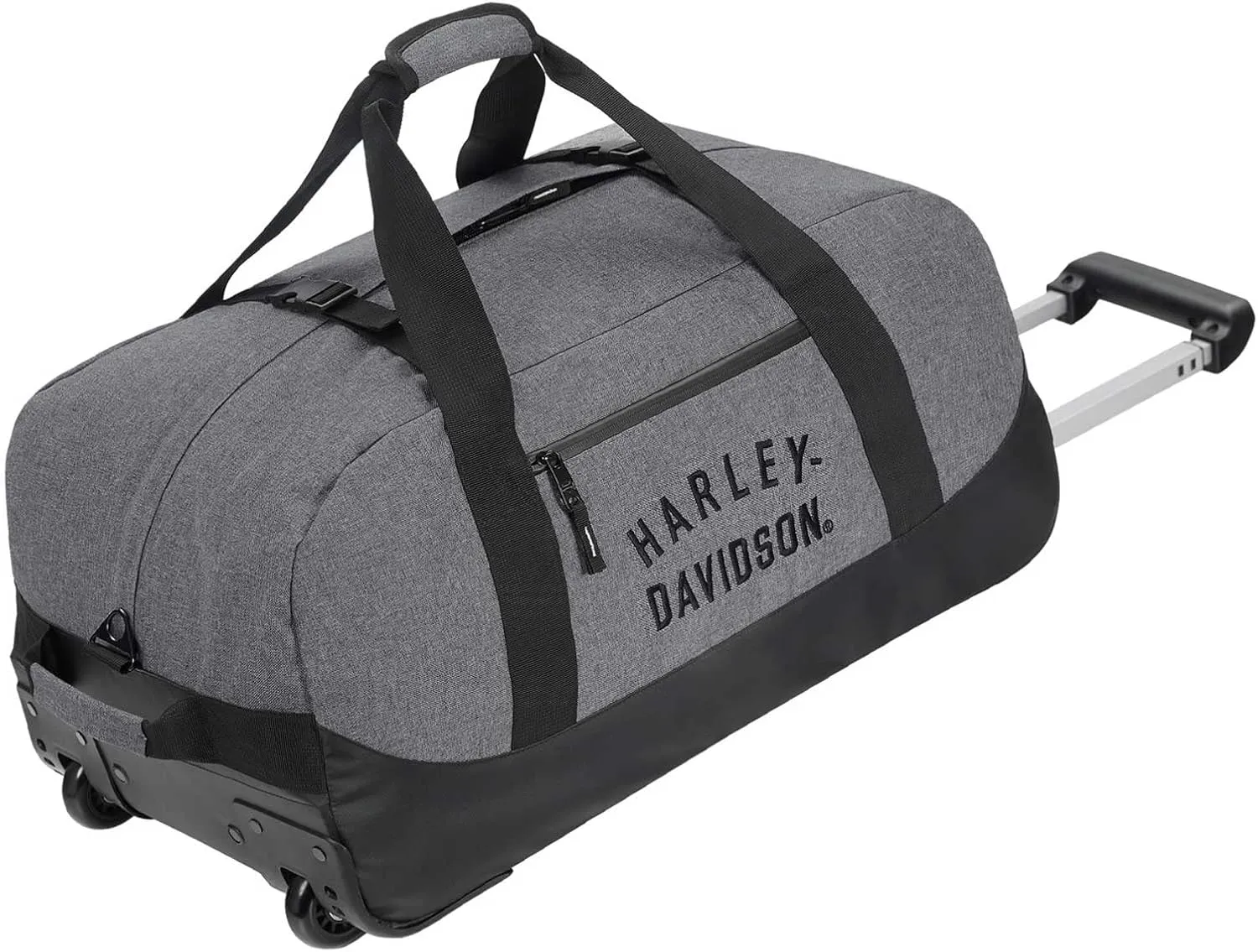 Harley-Davidson 21" Carry-On Rugged Twill Rolling Duffel Bag -Heather Gray (21")