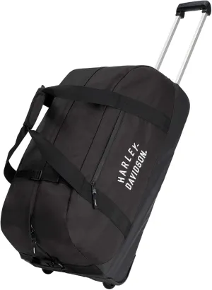 Harley-Davidson 26" Rugged Twill Medium Rolling Duffel Bag - Black (26")