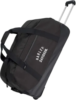 Harley-Davidson 29" Rugged Twill Large Rolling Duffel Bag - Black (29")