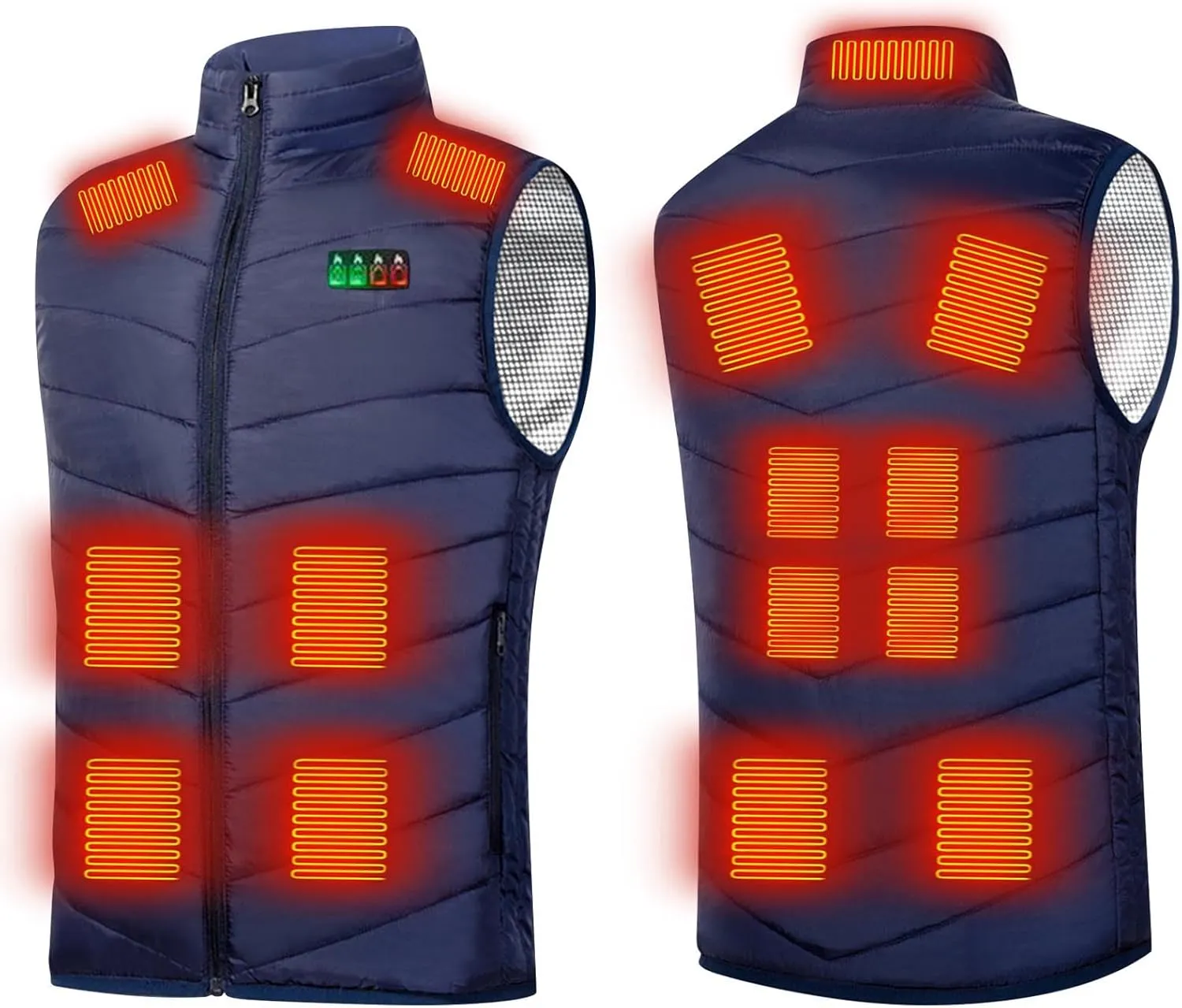 Heated Vest For Men Winter Outdoor Windproof Jackets Soft Shell Electric Heating Coat Smart Heated Vest (No Battery)