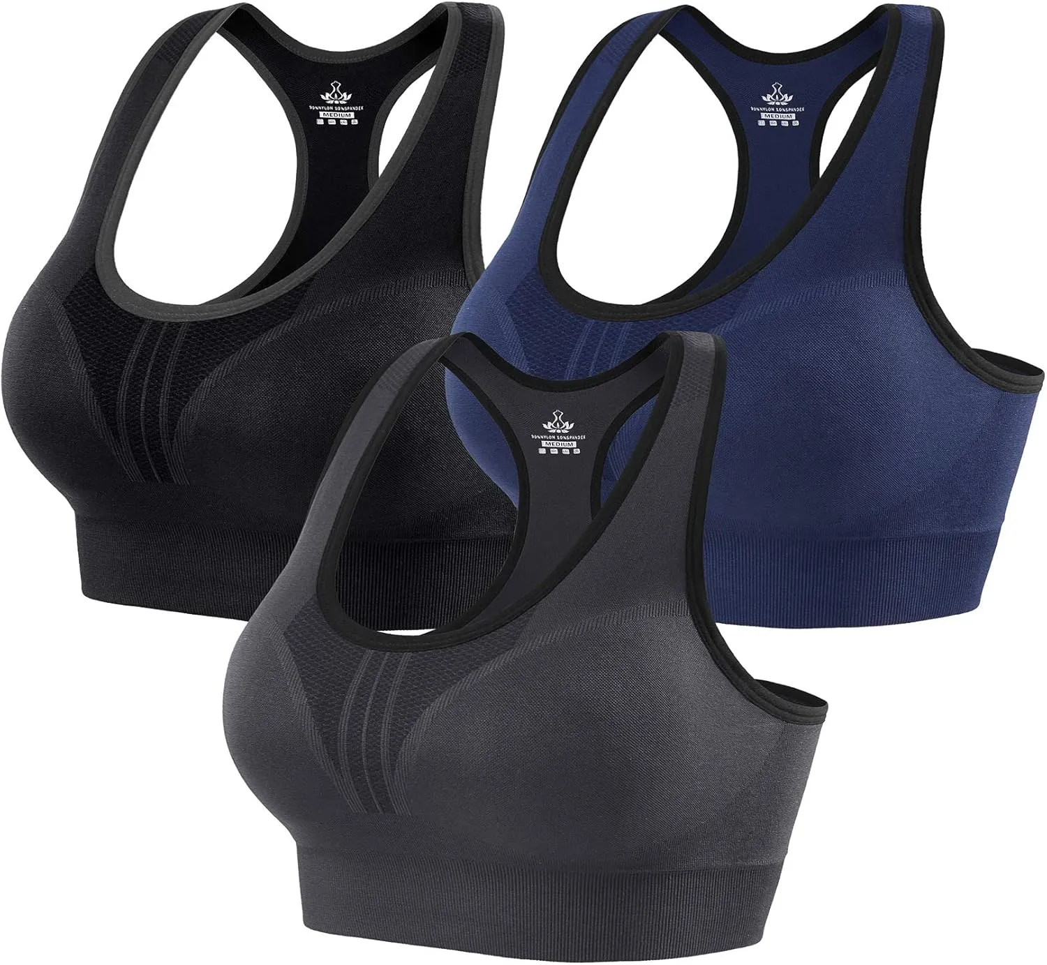 Heathyoga High Impact Sports Bras for Women High Support Padded Sports Bra Workout Bras for Women Racerback Bra for Yoga