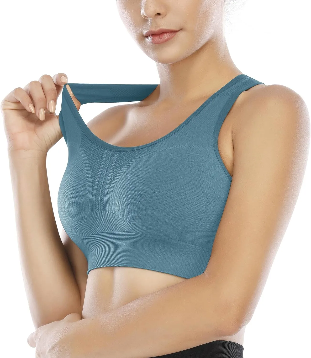 Heathyoga High Impact Sports Bras for Women High Support Padded Sports Bra Workout Bras for Women Racerback Bra for Yoga