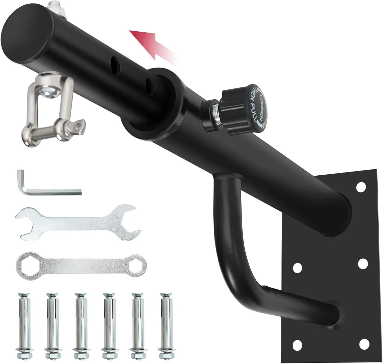 Heavy Bag Hanger Wall Mount: Adjustable Punching Bag Hanger with 360 Swivel Rotate- Heavy Duty Boxing Bag Bracket for Home Gym