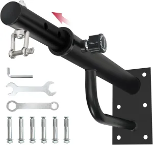 Heavy Bag Hanger Wall Mount: Adjustable Punching Bag Hanger with 360 Swivel Rotate- Heavy Duty Boxing Bag Bracket for Home Gym