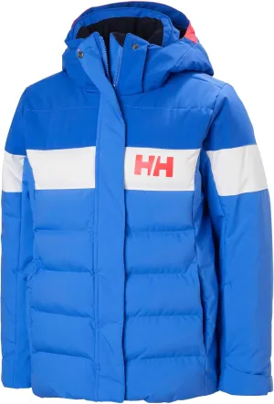 Helly-Hansen Jr Diamond Jacket - Waterproof, Insulated Junior Unisex Winter Coat, Breathable & Durable Youth Outerwear, 554 Ultra Blue - 16