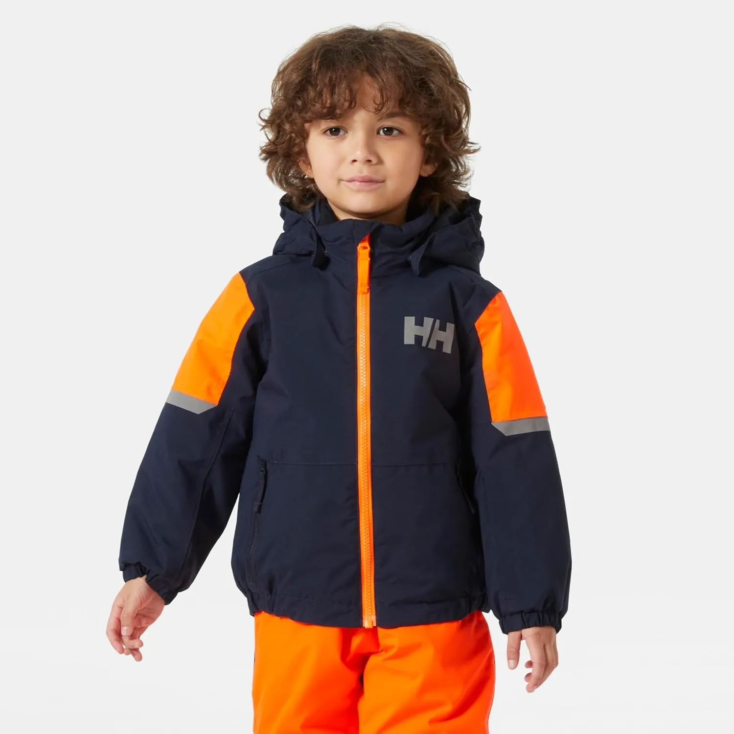 Helly-Hansen Rider 2.0 Insulated Ski Jacket for Kids - Waterproof, Breathable, Neon, Reflective, Recycled Materials