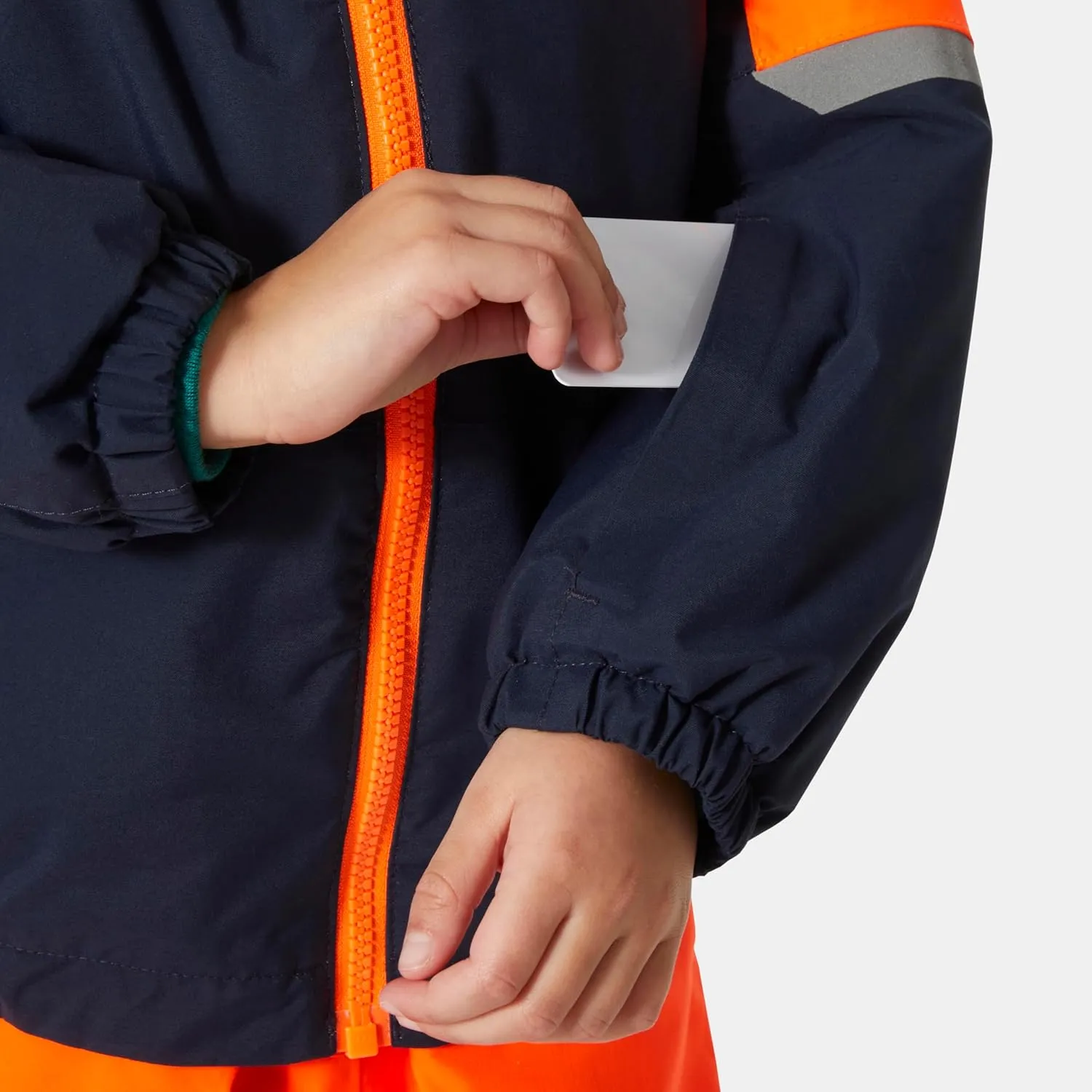 Helly-Hansen Rider 2.0 Insulated Ski Jacket for Kids - Waterproof, Breathable, Neon, Reflective, Recycled Materials