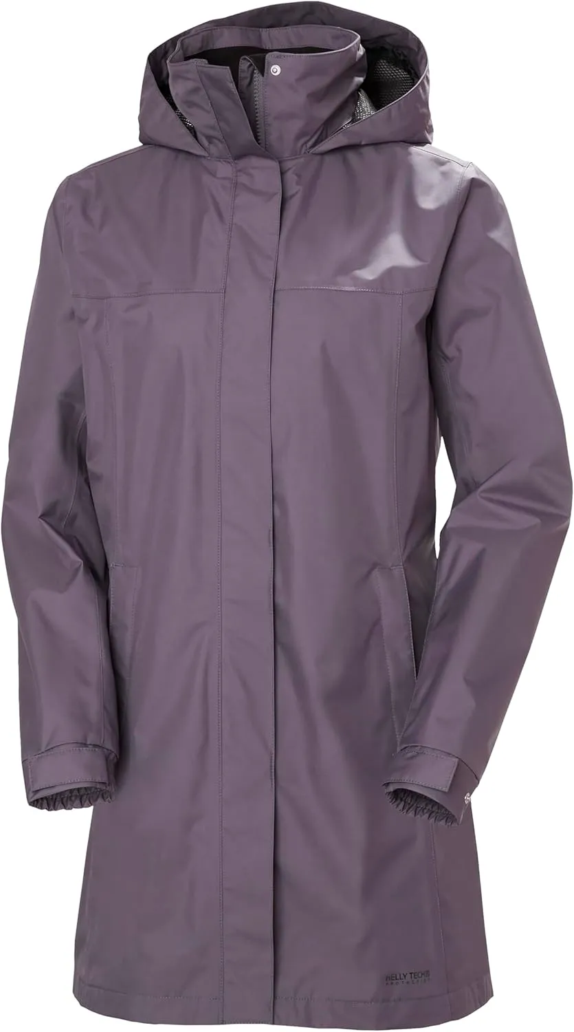 Helly-Hansen Womens Aden Waterproof Breathable Hooded Long Rain Jacket
