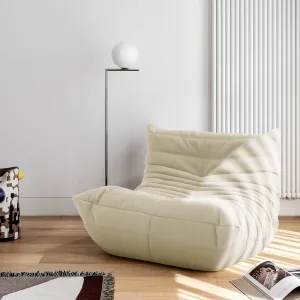 High-end Non-Compression Fireside Togo Chair, Bean Bag Chair for Adults, Comfy Soft Lazy Sofa Floor Lounge Chair for Bedroom, Living Room, Office or Lounge