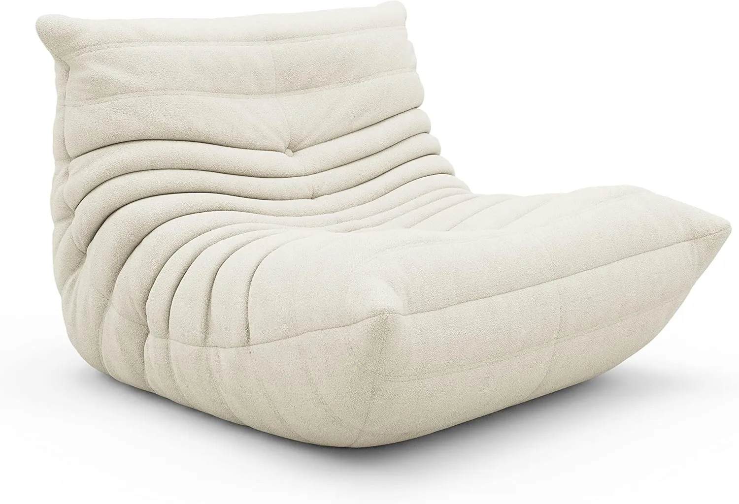 High-end Non-Compression Fireside Togo Chair, Bean Bag Chair for Adults, Comfy Soft Lazy Sofa Floor Lounge Chair for Bedroom, Living Room, Office or Lounge