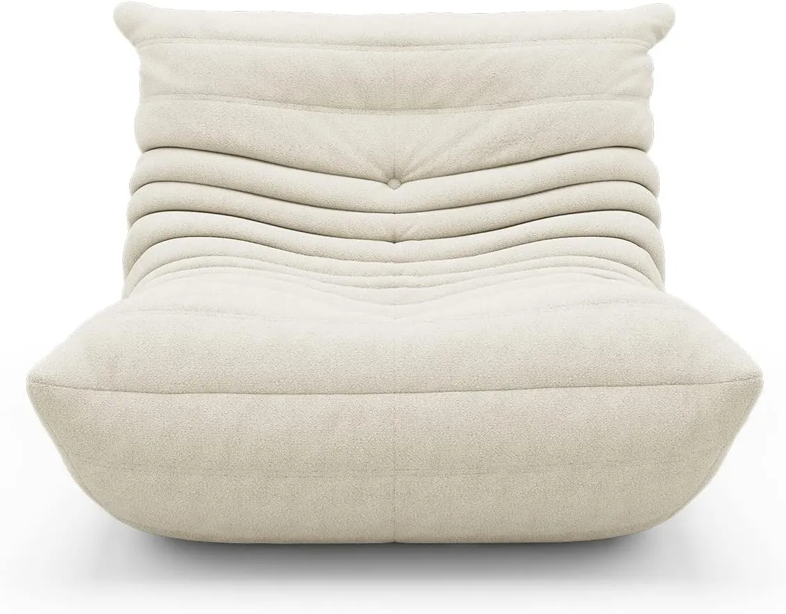 High-end Non-Compression Fireside Togo Chair, Bean Bag Chair for Adults, Comfy Soft Lazy Sofa Floor Lounge Chair for Bedroom, Living Room, Office or Lounge