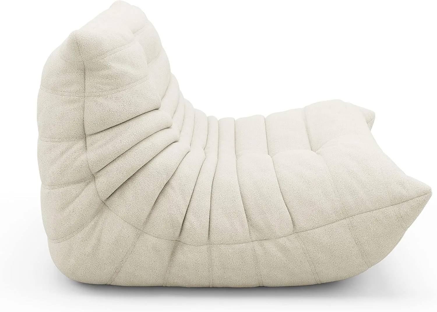 High-end Non-Compression Fireside Togo Chair, Bean Bag Chair for Adults, Comfy Soft Lazy Sofa Floor Lounge Chair for Bedroom, Living Room, Office or Lounge