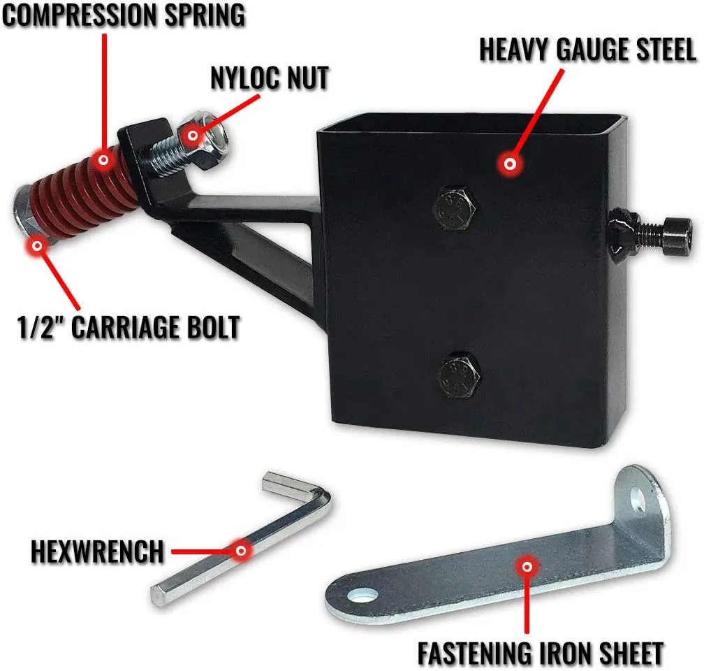 Highwild 2x4 Target Hanger | Target Stand Base | Adjustable Height Steel Post | AR500 Steel Gong Targets Conversion Adapter