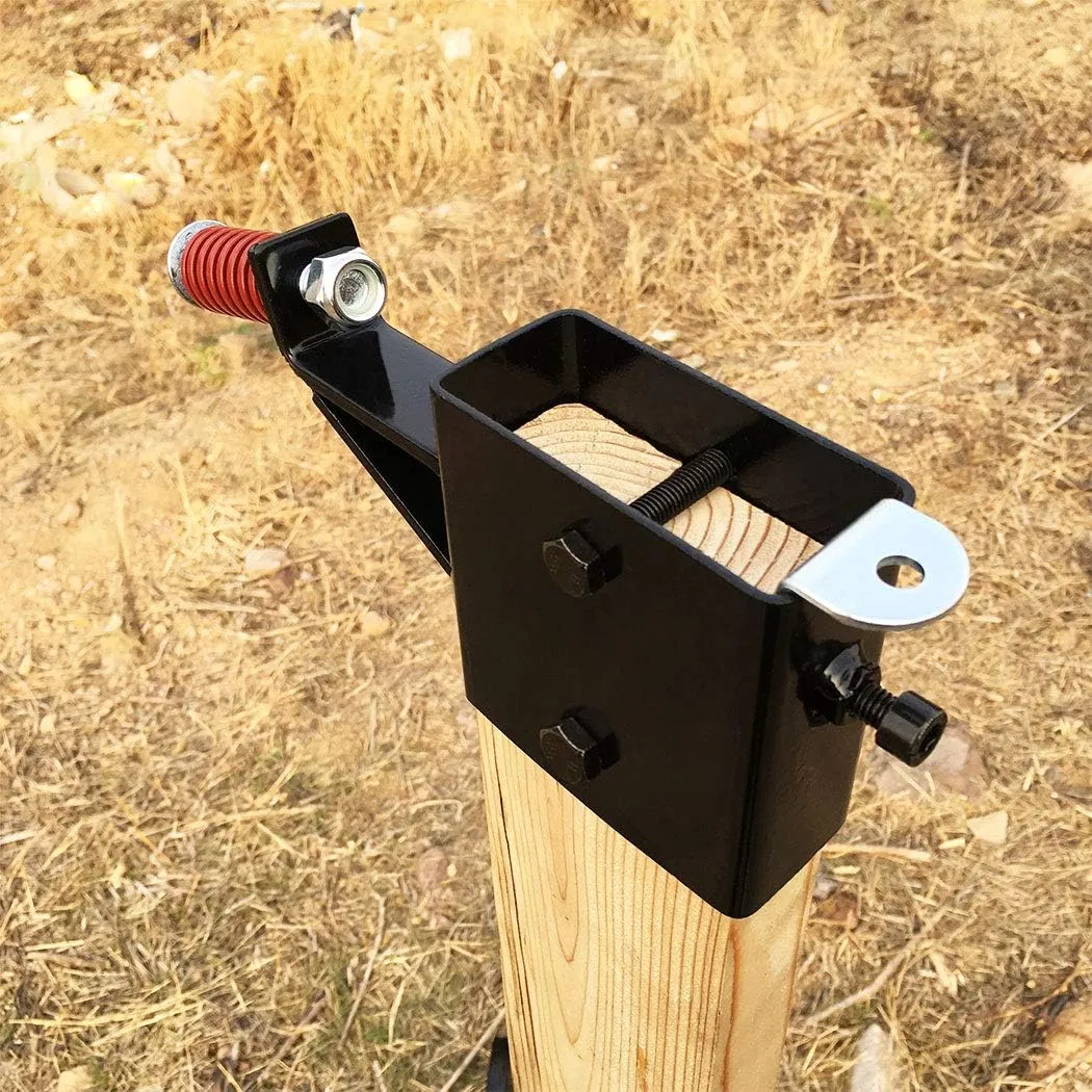 Highwild 2x4 Target Hanger | Target Stand Base | Adjustable Height Steel Post | AR500 Steel Gong Targets Conversion Adapter